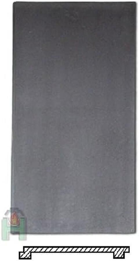 Gietijzeren Ovenplaat Bakplaat Grillplaat Buiten Koken Met Kookringen 630 x 325 mm Zwart