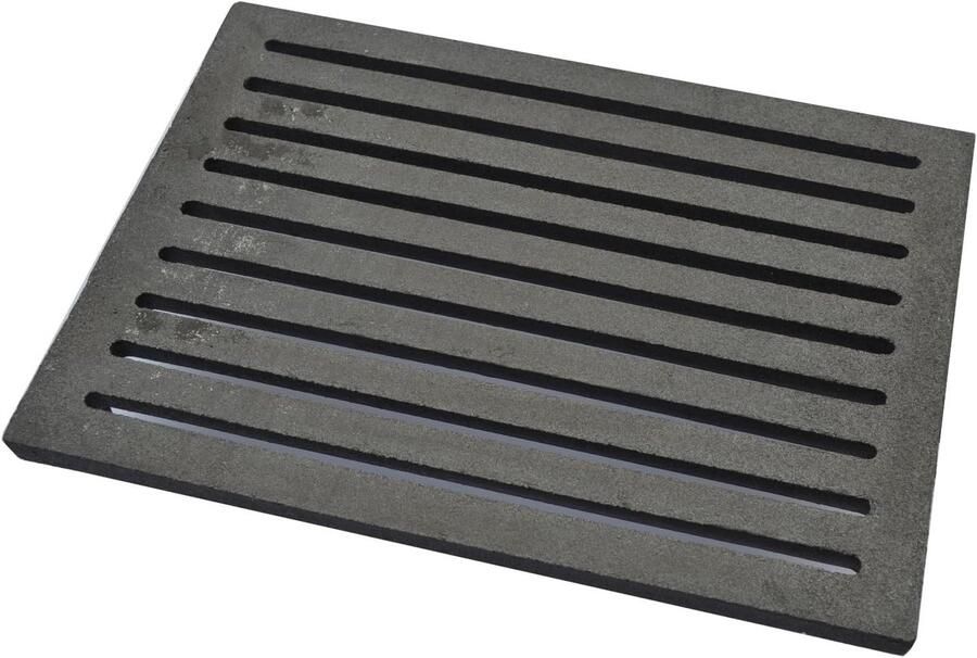 Gietijzeren Ovenrooster Asrooster Grillplaat Barbecue Koken Robuust Solide Materiaal 35 x 26 cm Zwart