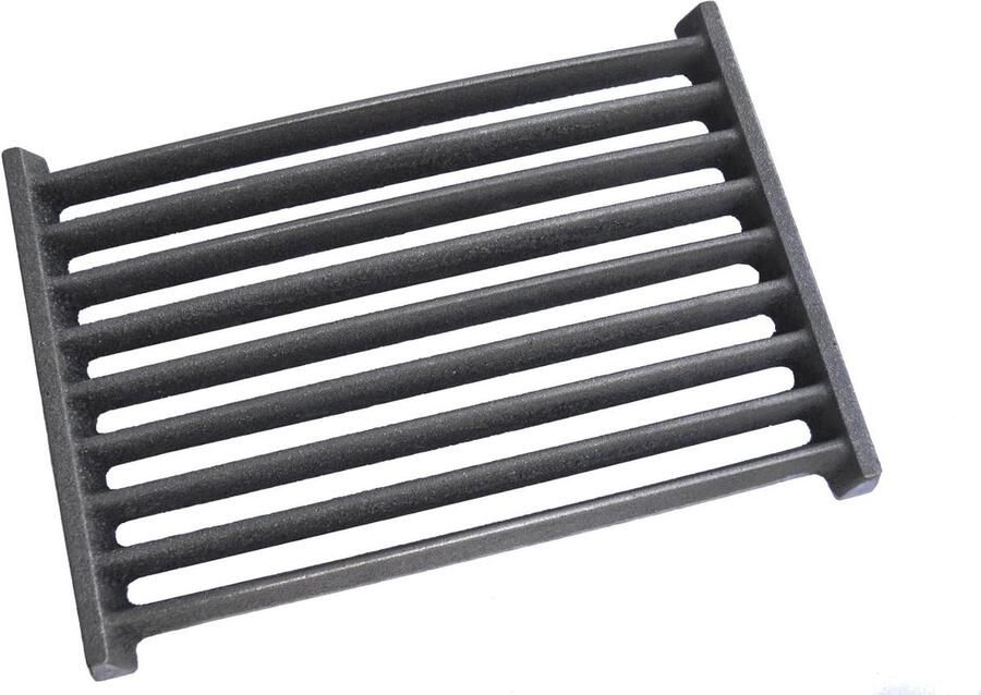 Gietijzeren Ovenrooster Asrooster Vuurrooster Houtskool Grillen Robuust Gietijzer 30 x 21.2 cm Metallic