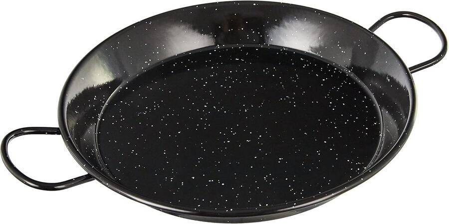 Gietijzeren Paella Pan 30cm Zwart Geschikt voor Alle Warmtebronnen Inclusief Inductie