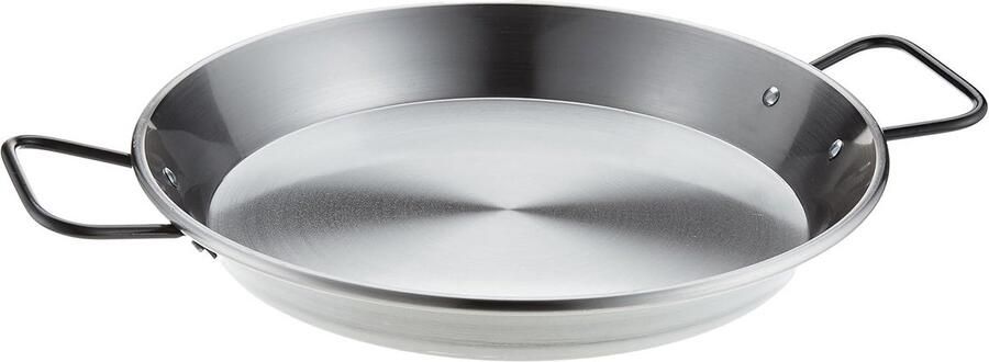 Gietijzeren Paellapan met Inductiebodem 30 cm Ideaal voor Valenciaanse Paella