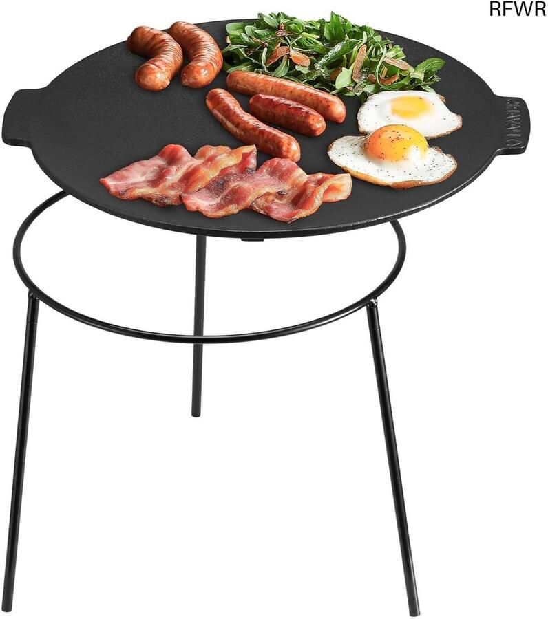 Gietijzeren Pan Bbq Gietijzeren Skillet Grillplaat BBQ - Foto 2