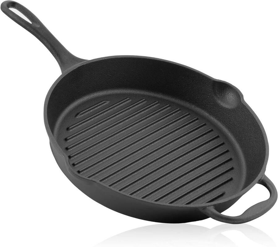 Gietijzeren Pan Bbq Gietijzeren Skillet Grillplaat kookplaat