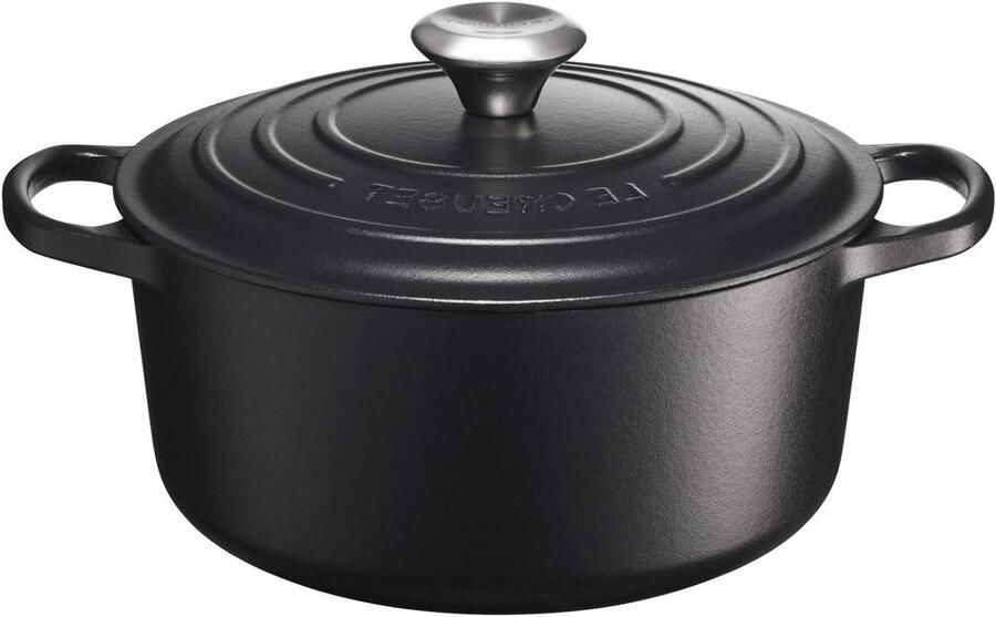 Gietijzeren Pan Braadpan met deksel Eenpansmaaltijden Bereiden Gelijkmatige warmteverdeling 18 cm Diameter Mat Zwart