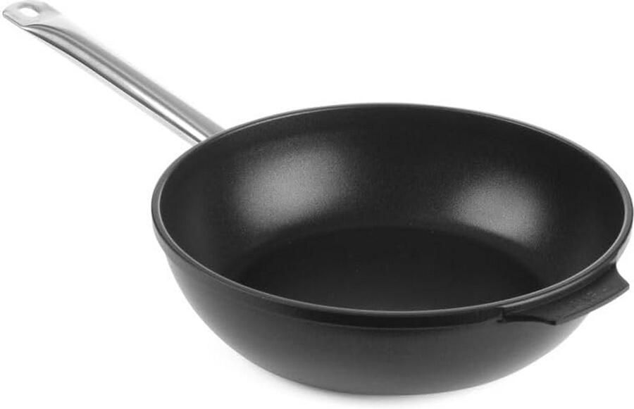Gietijzeren Pan Braadpan Koekenpan Allround Koken Uitstekende Warmtegeleiding 3.6 Liter Zwart