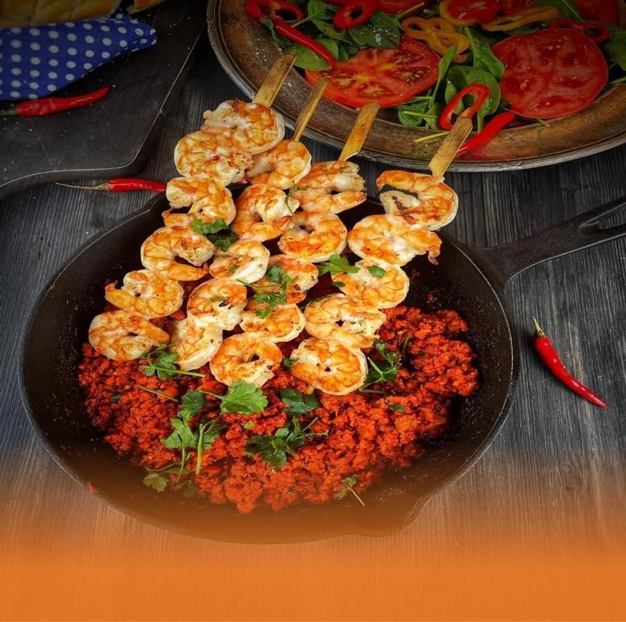 Gietijzeren pan Braadpan koekenpan Koken en braden Al ingebrand Ø 20 cm Zwart