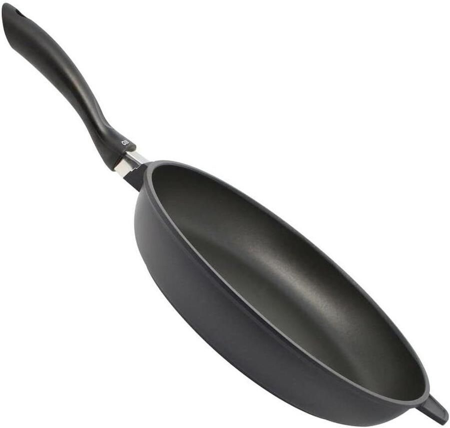 Gietijzeren Pan Braadpan Koken en Braden Non-stick Coating 32 cm Zwart