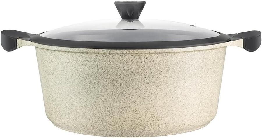 Gietijzeren Pan Braadpan Stoofpan Langzaam Koken Keramische Coating 32 cm Groen
