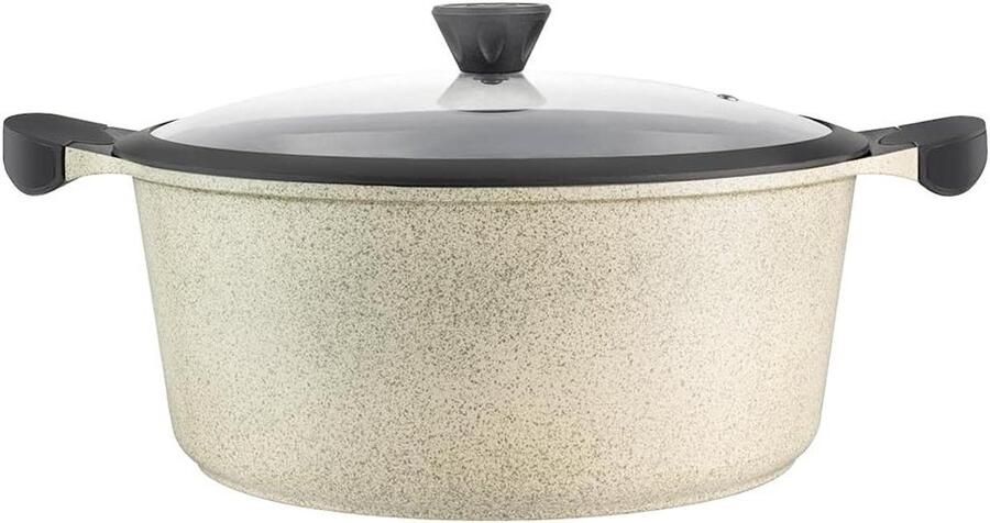 Gietijzeren Pan Braadpan Stoofpan Maaltijden Bereiden Keramische Anti-aanbaklaag 28 cm Groen