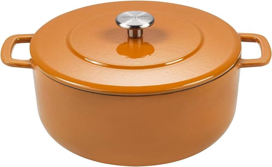 Gietijzeren Pan Dutch Oven 24 cm 5 Liter Geschikt voor Inductie PFAS & BPA-vrij