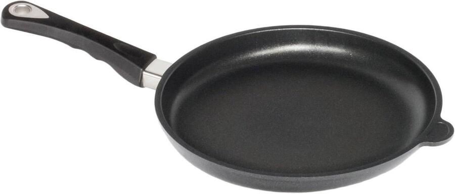 Gietijzeren Pan Koekenpan Bakpan Vetarm Koken Antiaanbaklaag Ø28 cm Zwart