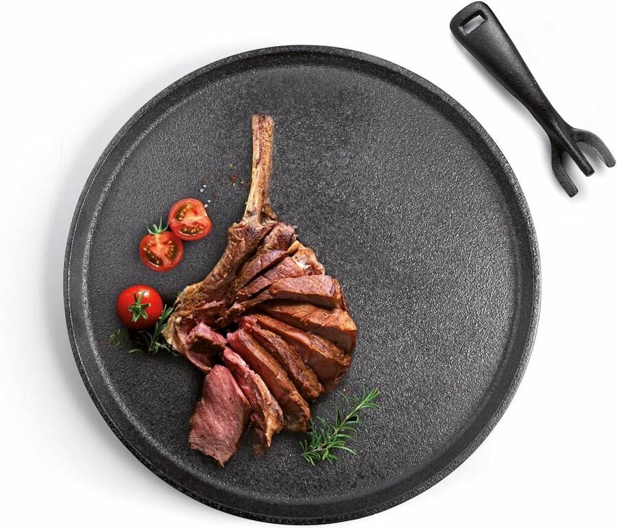 Gietijzeren Pan Koekenpan Maaltijden Bereiden Antiaanbaklaag 26 cm Meerkleurig