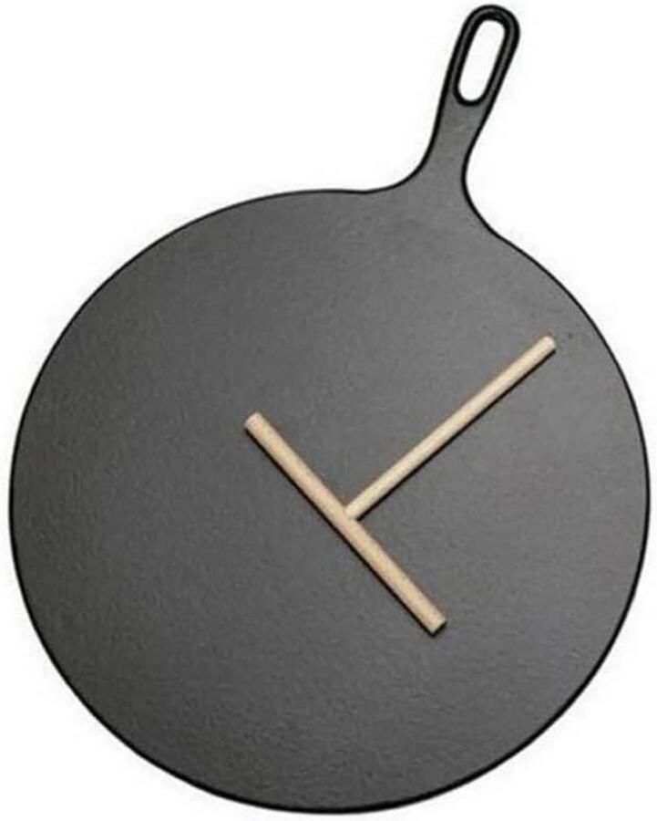 Gietijzeren Pan Koekenpan Pannenkoek Pannenkoeken Bakken Professionele Resultaten 32 cm Zwart