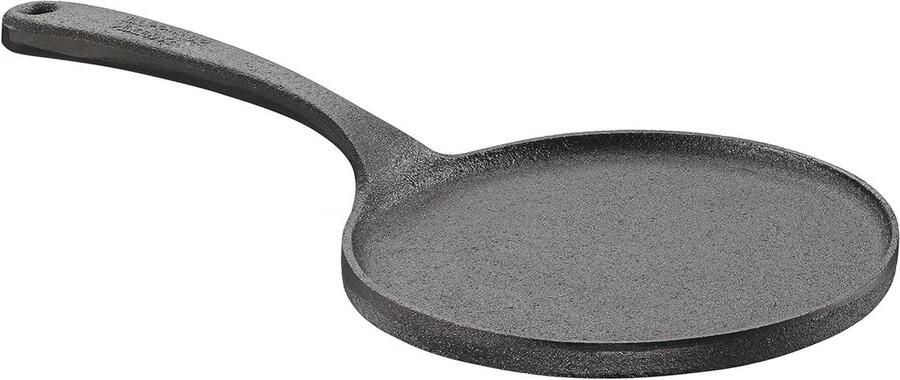 Gietijzeren Pan Koekenpan Pannenkoeken Bakken Voor Alle Vuren 17 cm Zwart