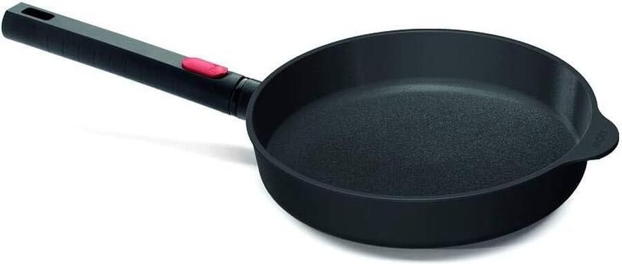 Gietijzeren Pan Koekenpan Rond Koken op Inductie Slijtvaste Diamond XR Sealing 24 x 24 cm Zwart