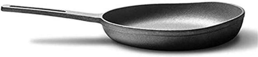Gietijzeren Pan Koekenpan Wok Koken en Bakken Honingraat Energiebesparing 23 cm Zwart