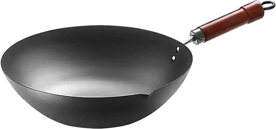 Gietijzeren Pan Kookgerei Dik Natuurlijk Koken Egale Warmtedispersie 53x32x15.2cm Zwart