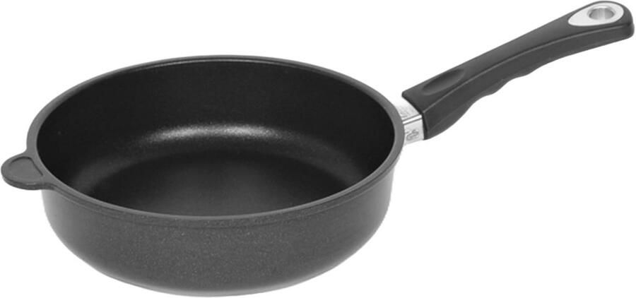 Gietijzeren Pan met Hoge Rand en Afneembare Handgreep 26 cm
