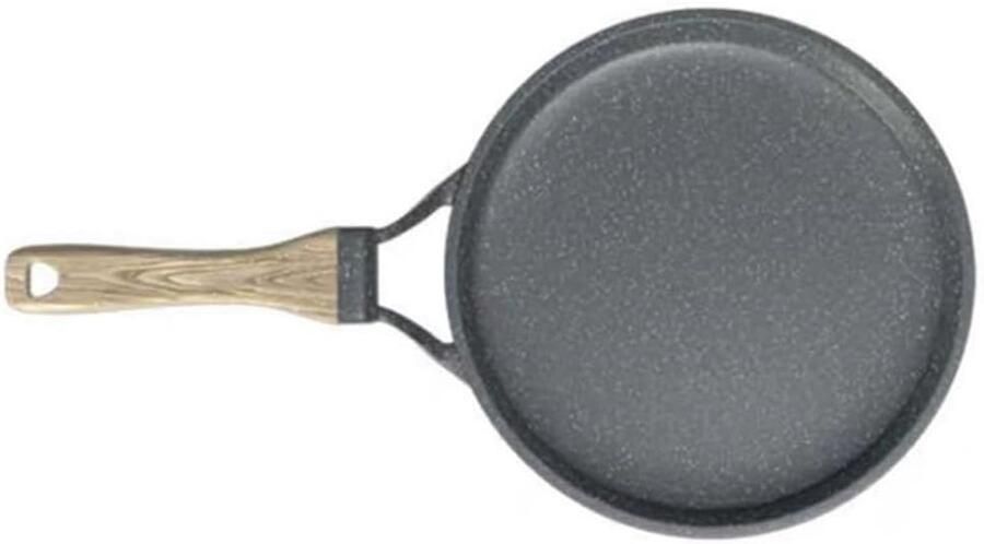 Gietijzeren Pan Omelet Pan Pannenkoeken Bakken Antiaanbaklaag 28 cm Zwart