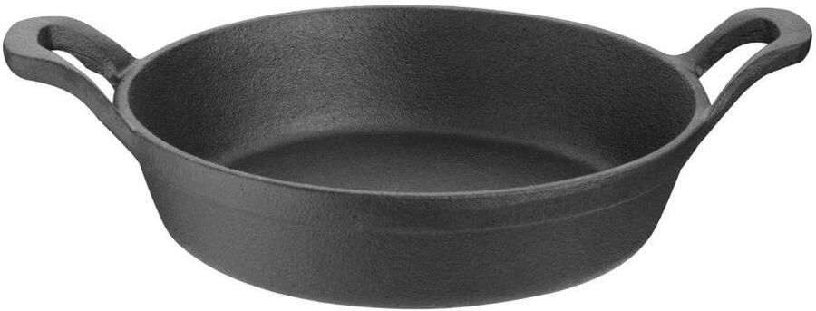 Gietijzeren Pan Ovenschaal Kom Langzaam Garen Duurzaam Materiaal 18 cm Zwart