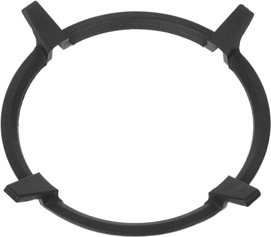 Gietijzeren Pannendrager Kookrek Stabiel Koken Universele Vierarmige Pasvorm 22 cm Zwart