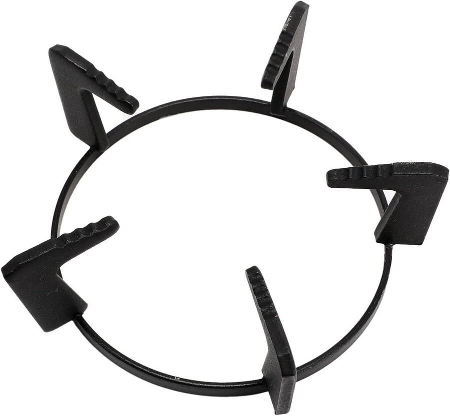 Gietijzeren Pannendrager Woksteun Ring Kookplaat Stabilisatie Universele Pasvorm 19 x 19 x 7 cm Zwart