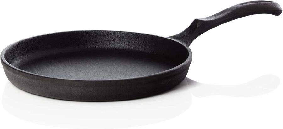 Gietijzeren Pannenkoekenpan 19 cm Antiaanbakpan voor Barbecue en Inductie