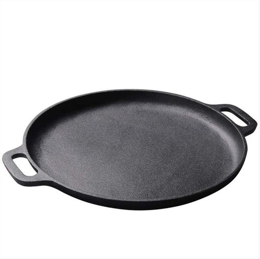 Gietijzeren Pannenkoekenpan Koekenpan Platte Bodem Pannenkoeken Bakken Fysieke Antiaanbaklaag 30 cm One Color