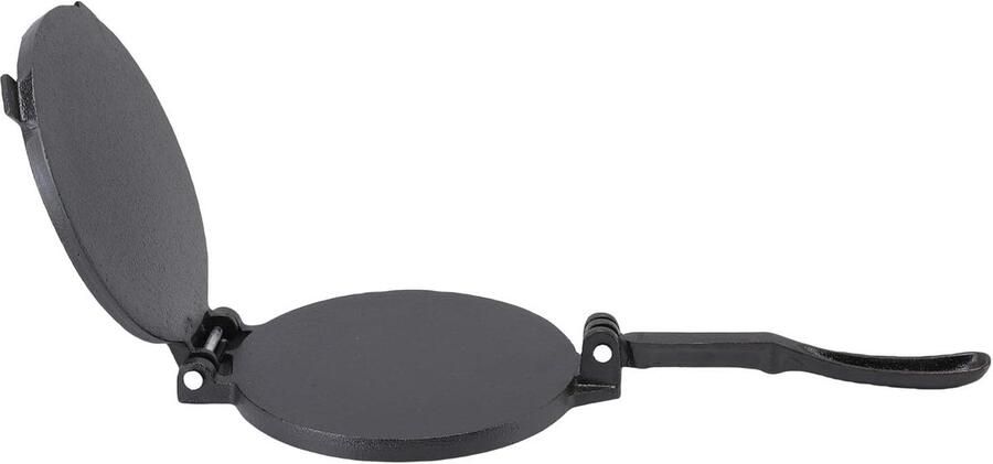 Gietijzeren Pers Tortilla Maker Platte Broden Maken Verbeterd Ontwerp 24 x 21 x 15 cm Zwart