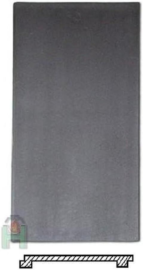 Gietijzeren Plaat Bakplaat Ring Buiten Koken Met Kookringen 630 x 325 mm Zwart
