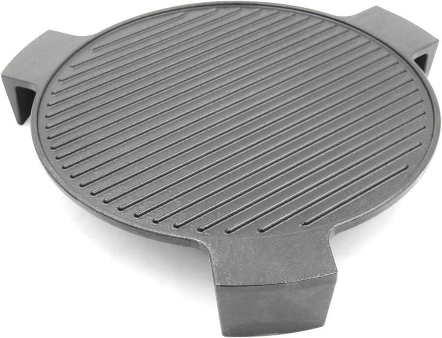 Gietijzeren Plaat Grillsteen 3 Poten Barbecue Grillen Verwarmt Gelijkmatig 18 Inch Diameter Zwart