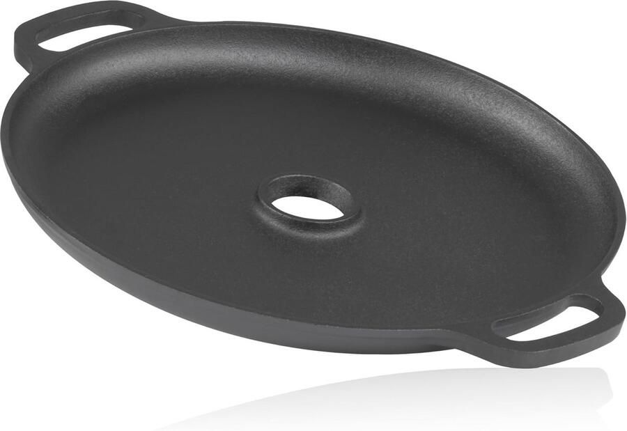 Gietijzeren Plancha Ø 34 5 cm voor Raketoven en BBQ Grillplaat Preseasoned