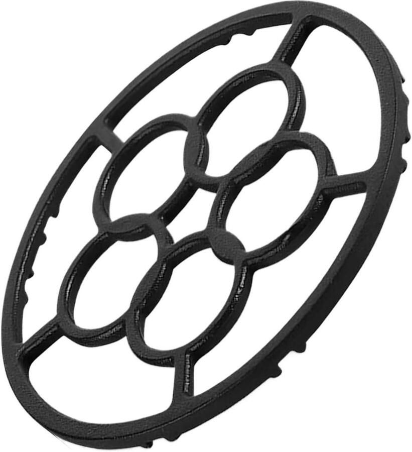 Gietijzeren Ring Panhouder Reductor Koken Stabiliseren Antislip Gietijzer 183 cm Zwart