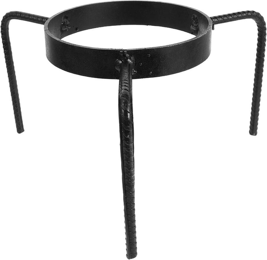 Gietijzeren Ring Panhouder Wok Stabiel Koken Hittebestendig Ontwerp 27.5 cm Diameter Zilver