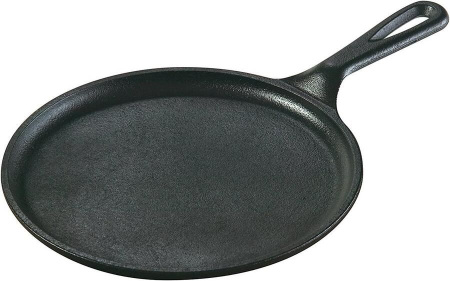 Gietijzeren Ronde Bakplaat 21 29 cm Voorgekruid & Duurzaam