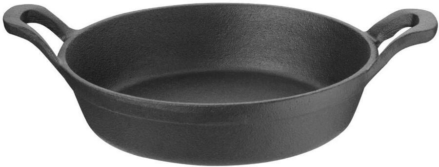 Gietijzeren Ronde Braadpan met Oor 18 cm Zwaar Model Koekenpan