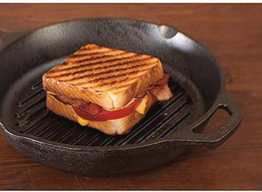 Gietijzeren Ronde Grillpan 26 cm – Perfect voor Grillen en Bakken