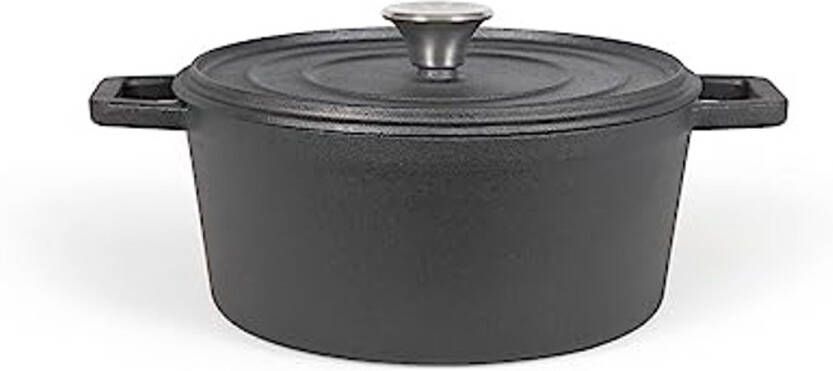 Gietijzeren ronde pan Ø 24 cm 4 liter geschikt voor alle warmtebronnen
