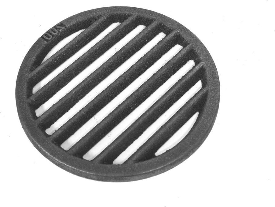 Gietijzeren rooster Asrooster kachel Barbecue koken Duurzaam materiaal Diameter 20 cm Grijs