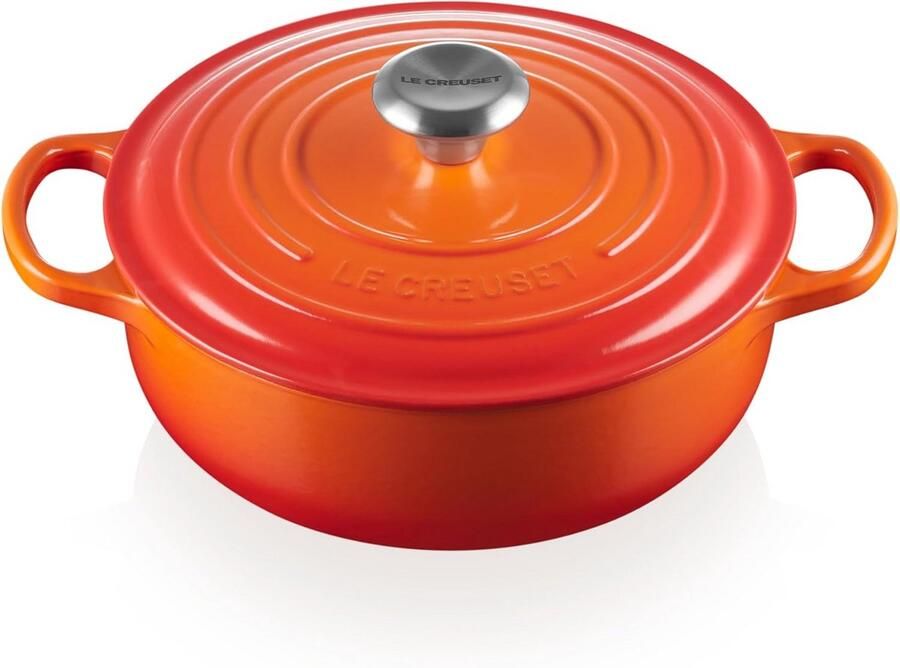 Gietijzeren Sauteuse Pan met Deksel 3 5 Liter Geschikt voor Alle Warmtebronnen