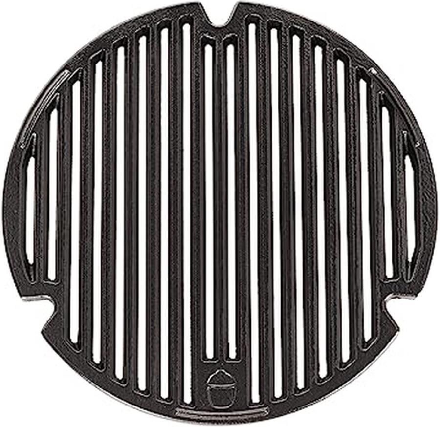 Gietijzeren Schroeiplaat Grillplaat Bakplaat Buiten Koken Dubbele Kookruimte 35 cm Wit