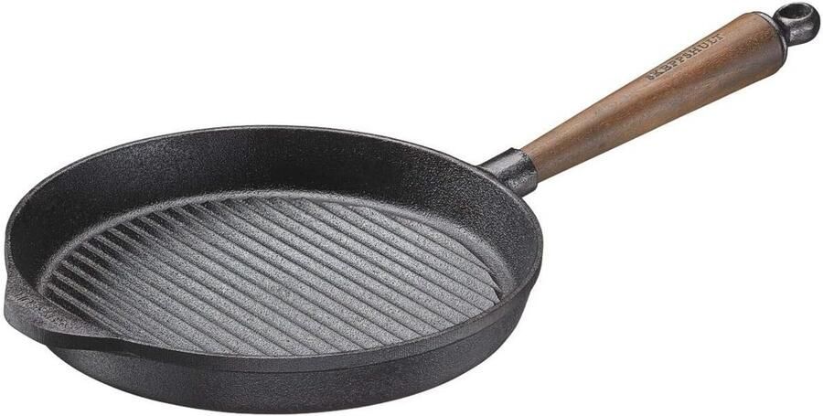 Gietijzeren Serveerpan met Grillprofiel voor Elke Warmtebron