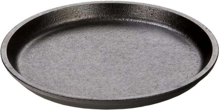 Gietijzeren Serveerplaat Bakplaat Ronde Pan Koken en Grillen Voorgekruid Easy-Release 1778 cm Zwart