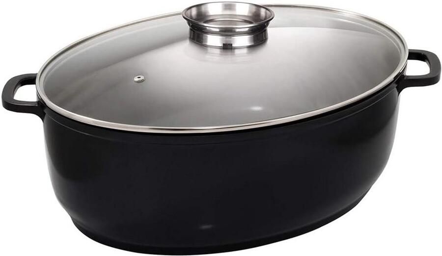 Gietijzeren Stoofpan met Deksel voor Langzaam Koken