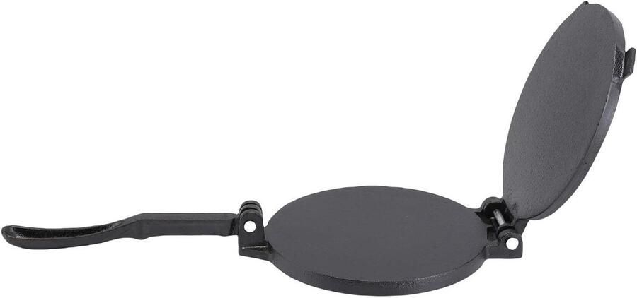 Tortilla Pers Pannenkoekenmaker Platte Broden Maken Gietijzeren Constructie 24 cm Zwart