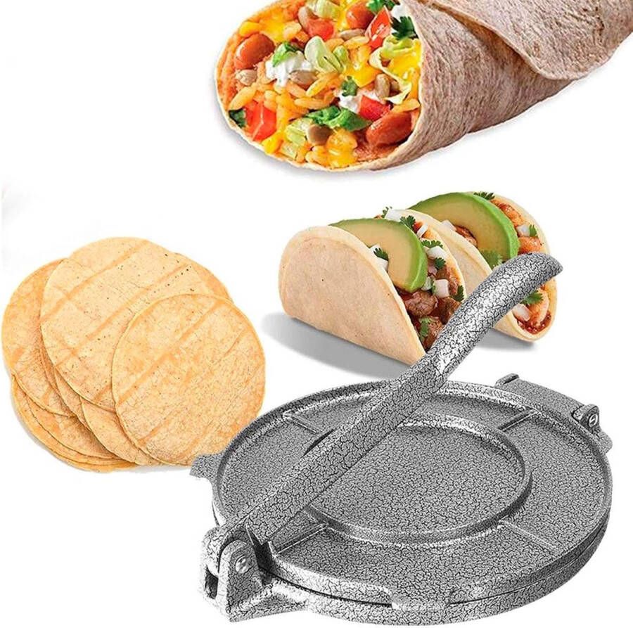 Gietijzeren Tortilla Pers voor Perfecte Tortilla's en Taco's