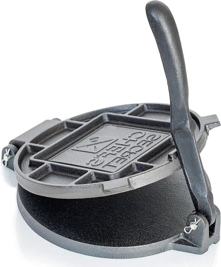 Gietijzeren Tortillapers Tortilla Maker Mexicaanse Gerechten Maken Traditionele Oude Stijl 8 Inch Zwart