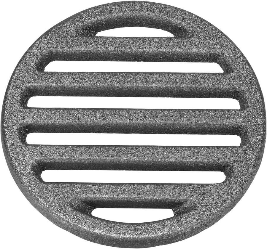 Gietijzeren Vuurrooster BBQ Grillrooster Houtskoolplaat Barbecue Accessoire Hittebestendig Gietijzer 10 cm Diameter Zwart