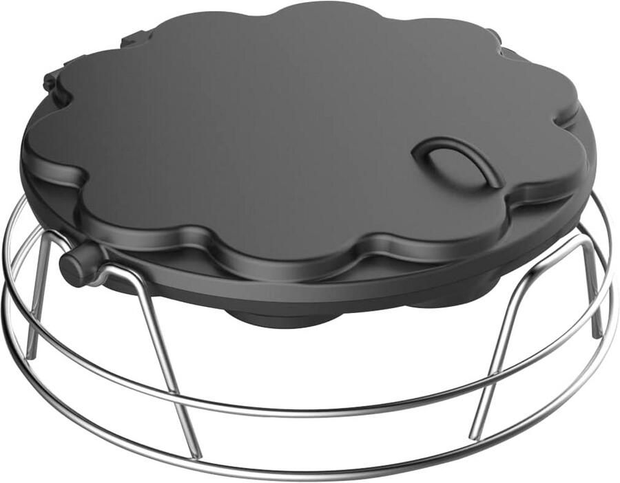 Gietijzeren Wafelijzer Inzet voor Barbecue en Grill