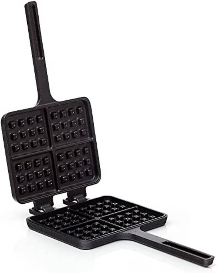 Gietijzeren Wafelvorm voor Belgische Wafels Rustieke Wafelmaker voor Fornuis en Grill